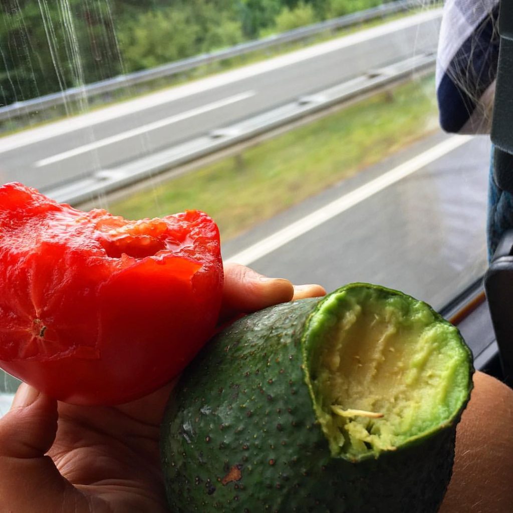 Raw food on vacation